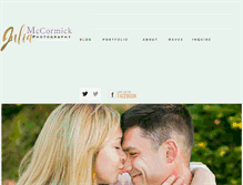 Tablet Screenshot of juliamccormickphotography.com
